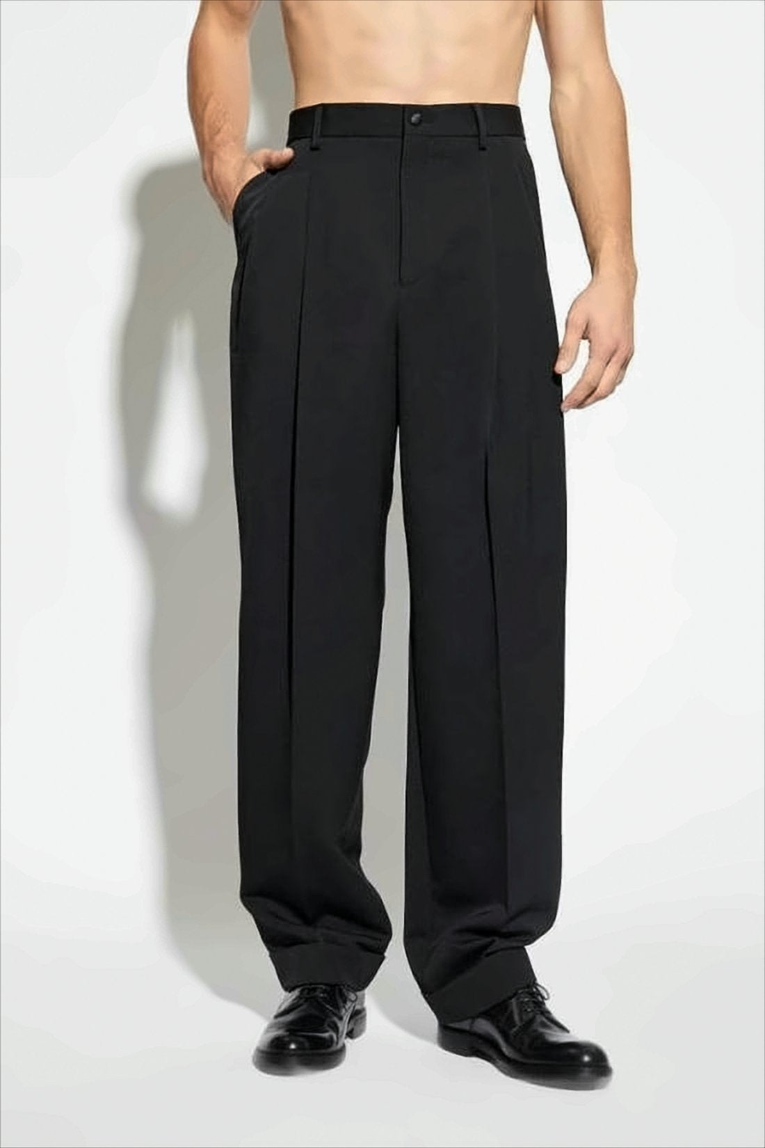 Wide-Leg Suit Pants