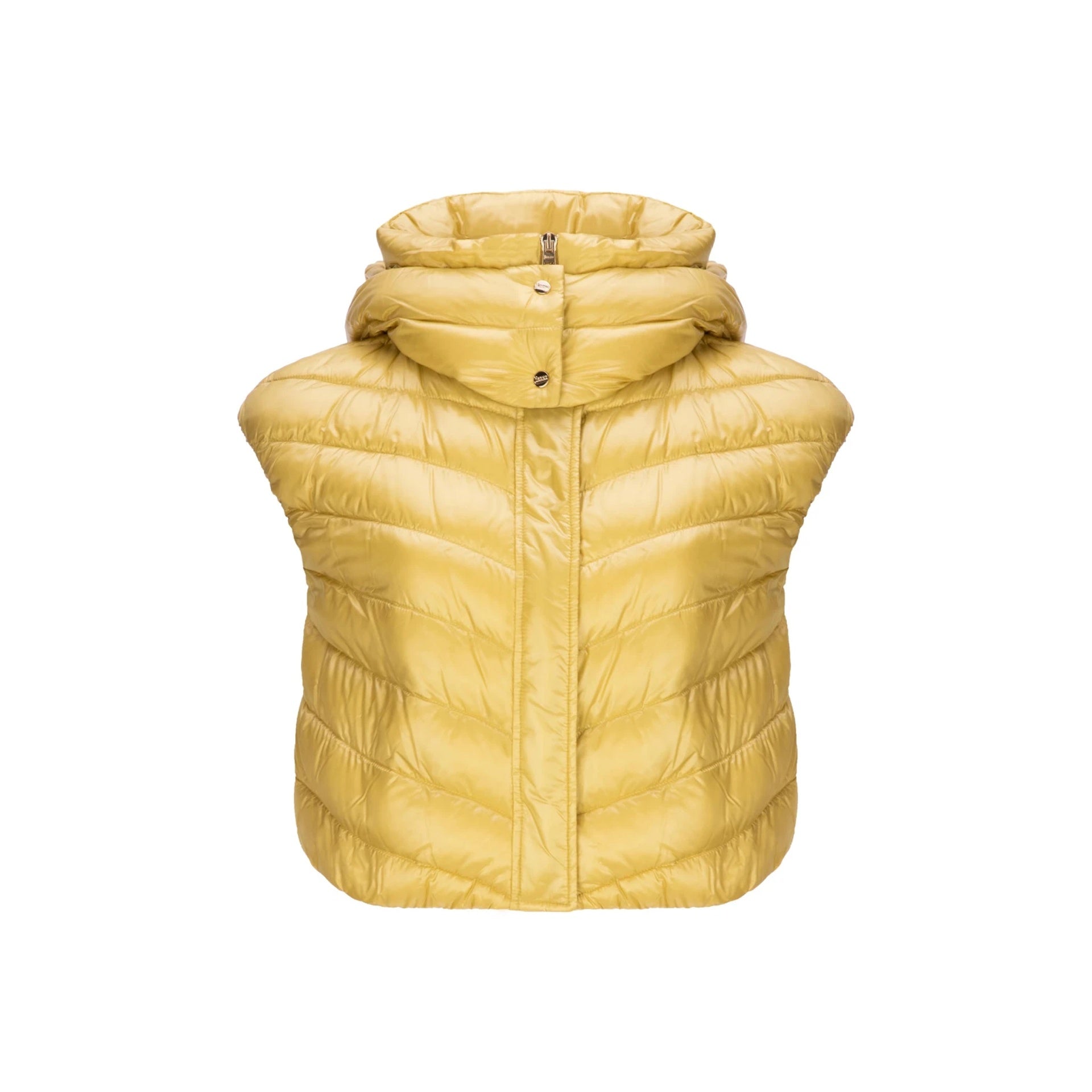 Down Vest Jacket With Detachable Hood