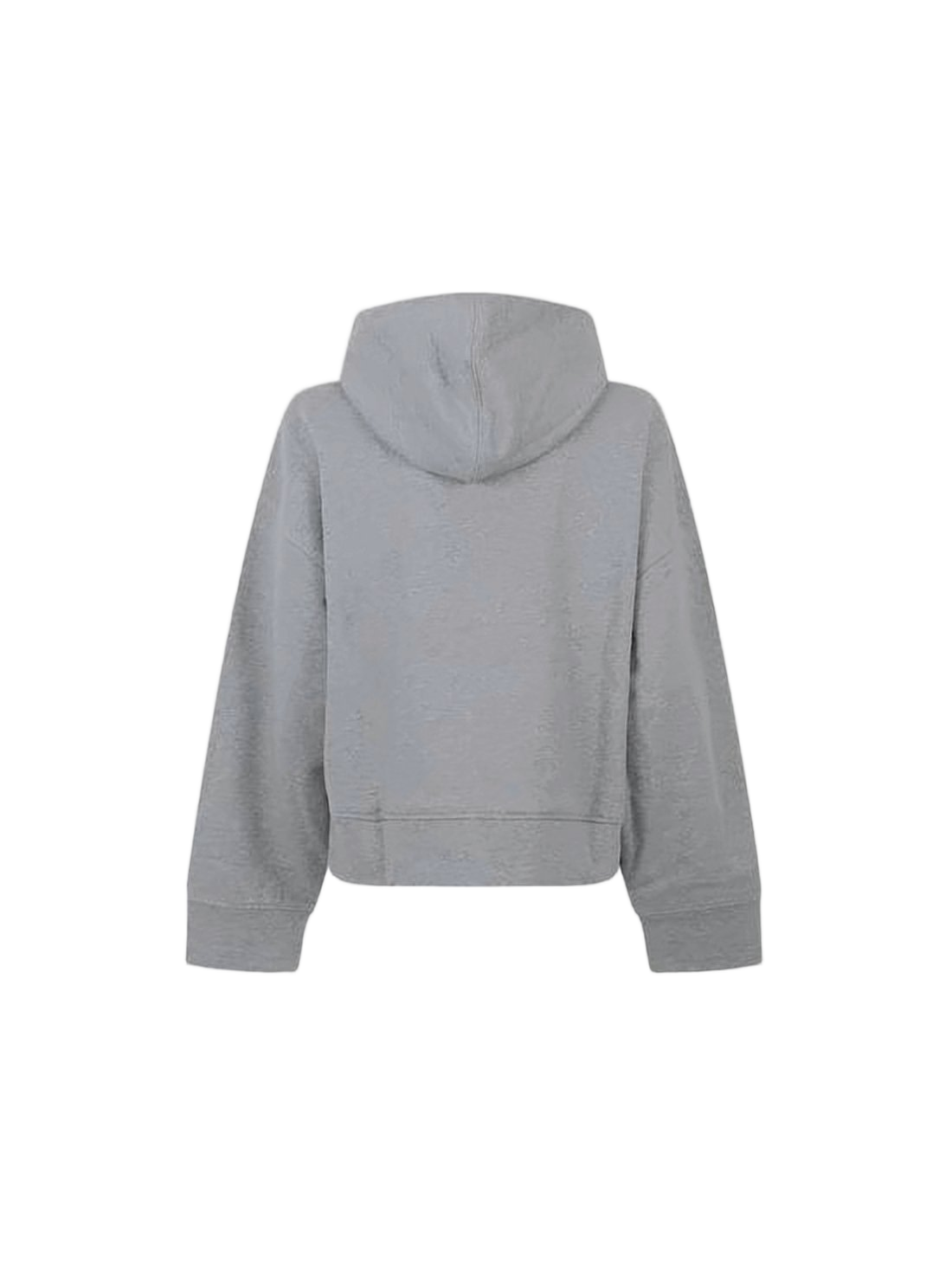 Krótka bluza z kapturem zapinana na zamek z teksturowanym logo