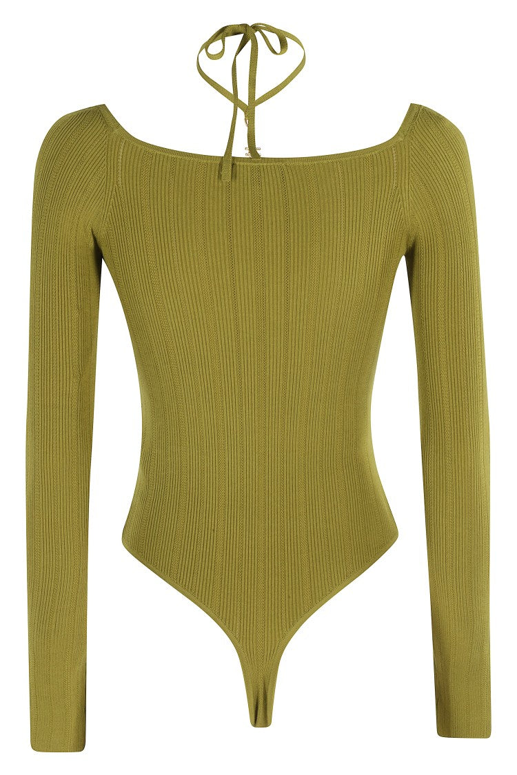 Tricot Body With Unique Neckline