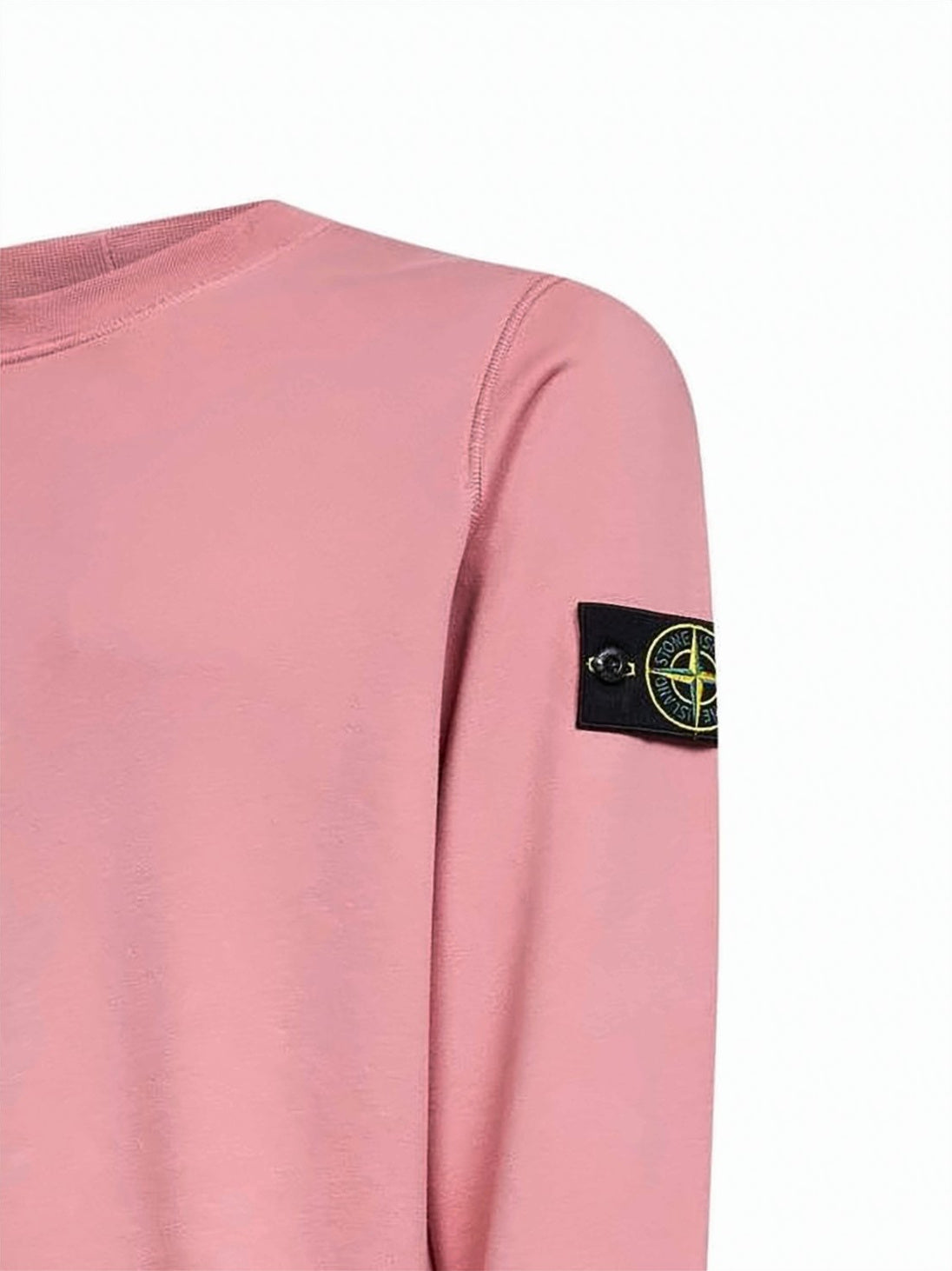 Relaxed Fit Long Sleeve Crewneck Sweatshirt with Compass Logo