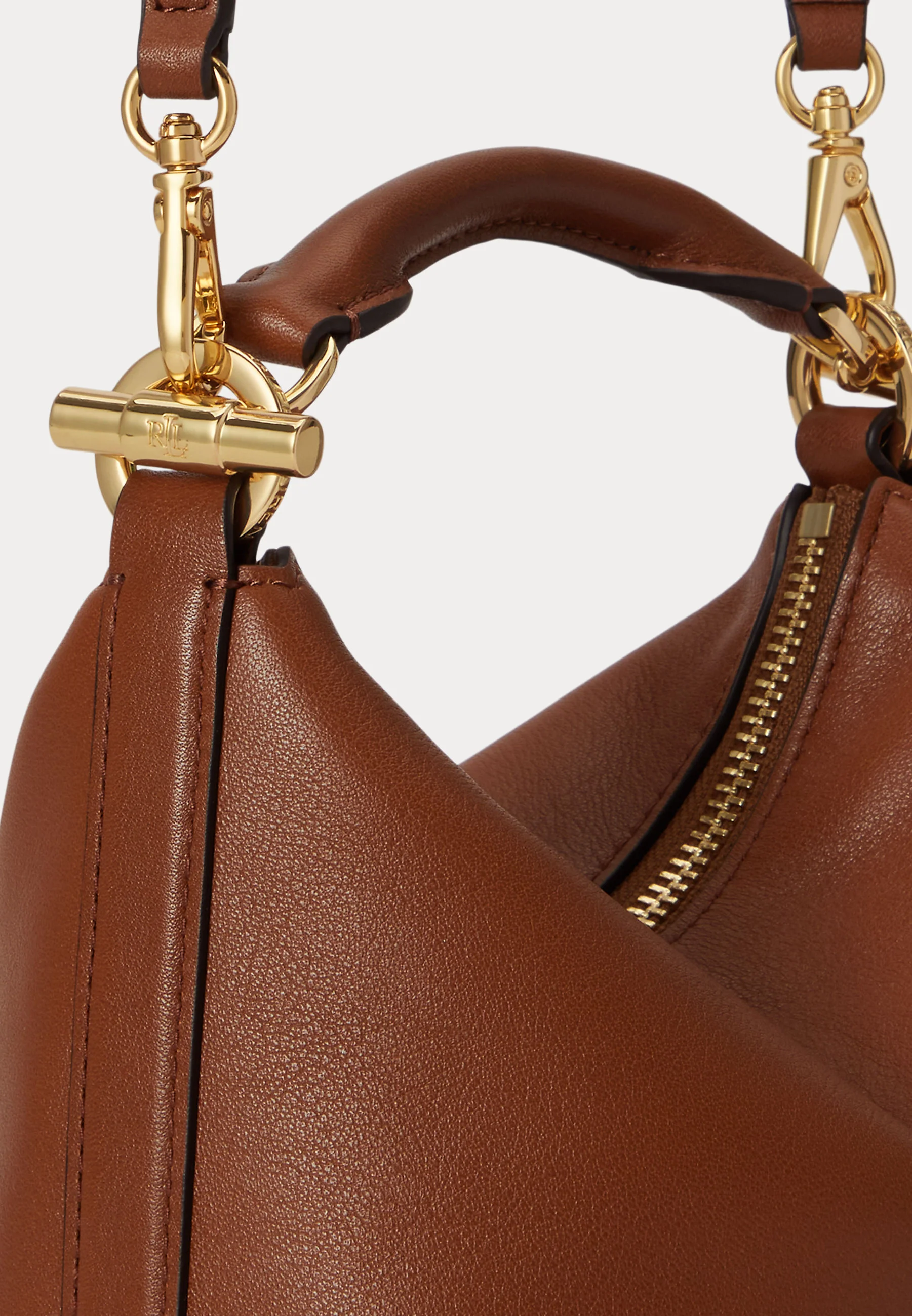 Structured Handbag in Rich Brown Leather