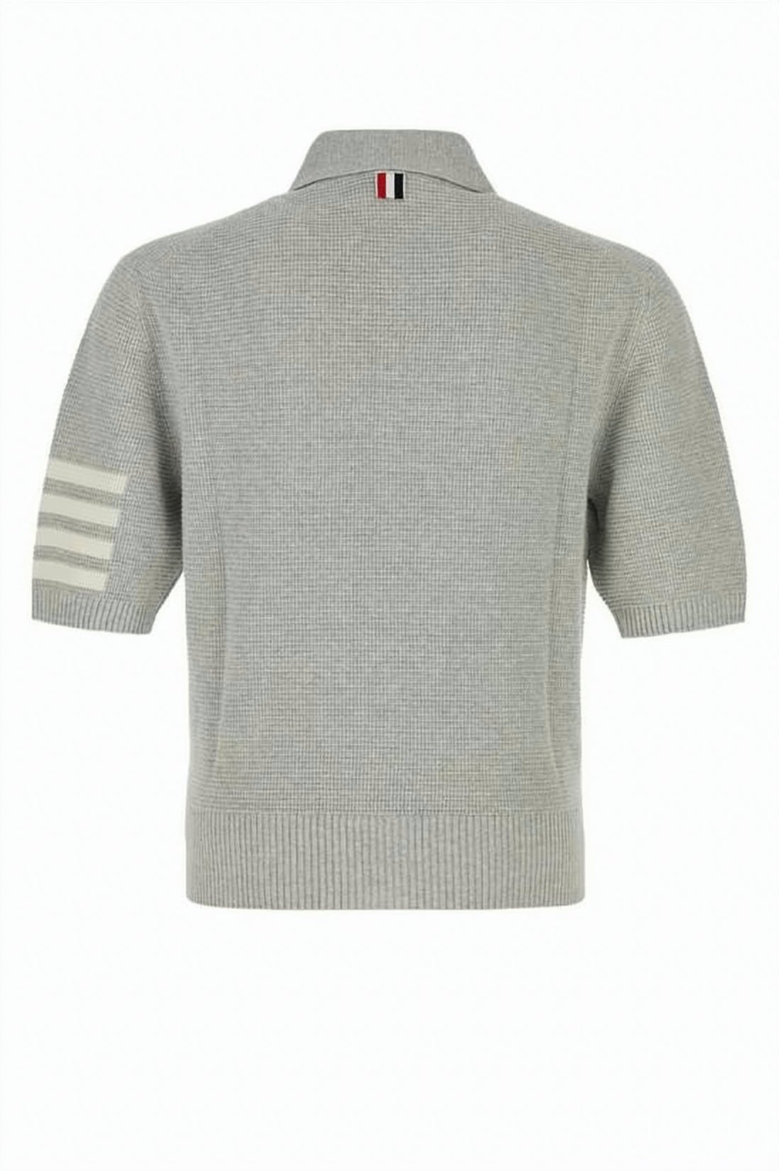 Short-Sleeved Polo Shirt with Textured Knit