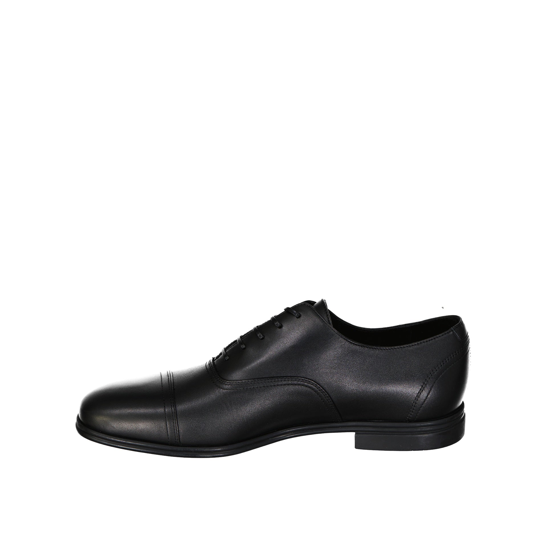 Spice Leather Lace-up Shoes with Polished Finish and Comfort Branded Insole