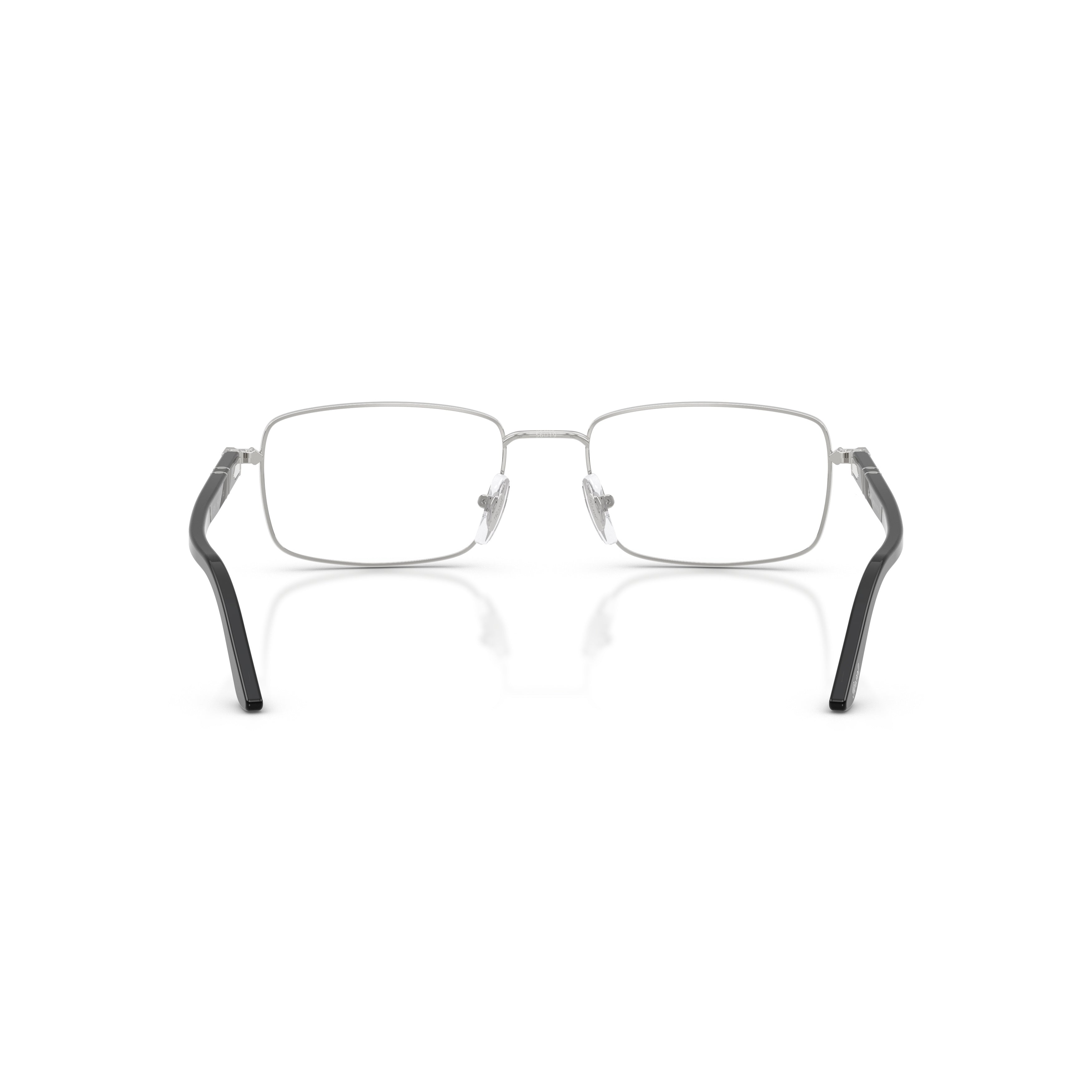 0po1029v Rectangular Metal Frame Eyeglasses with Adjustable Nose Pads