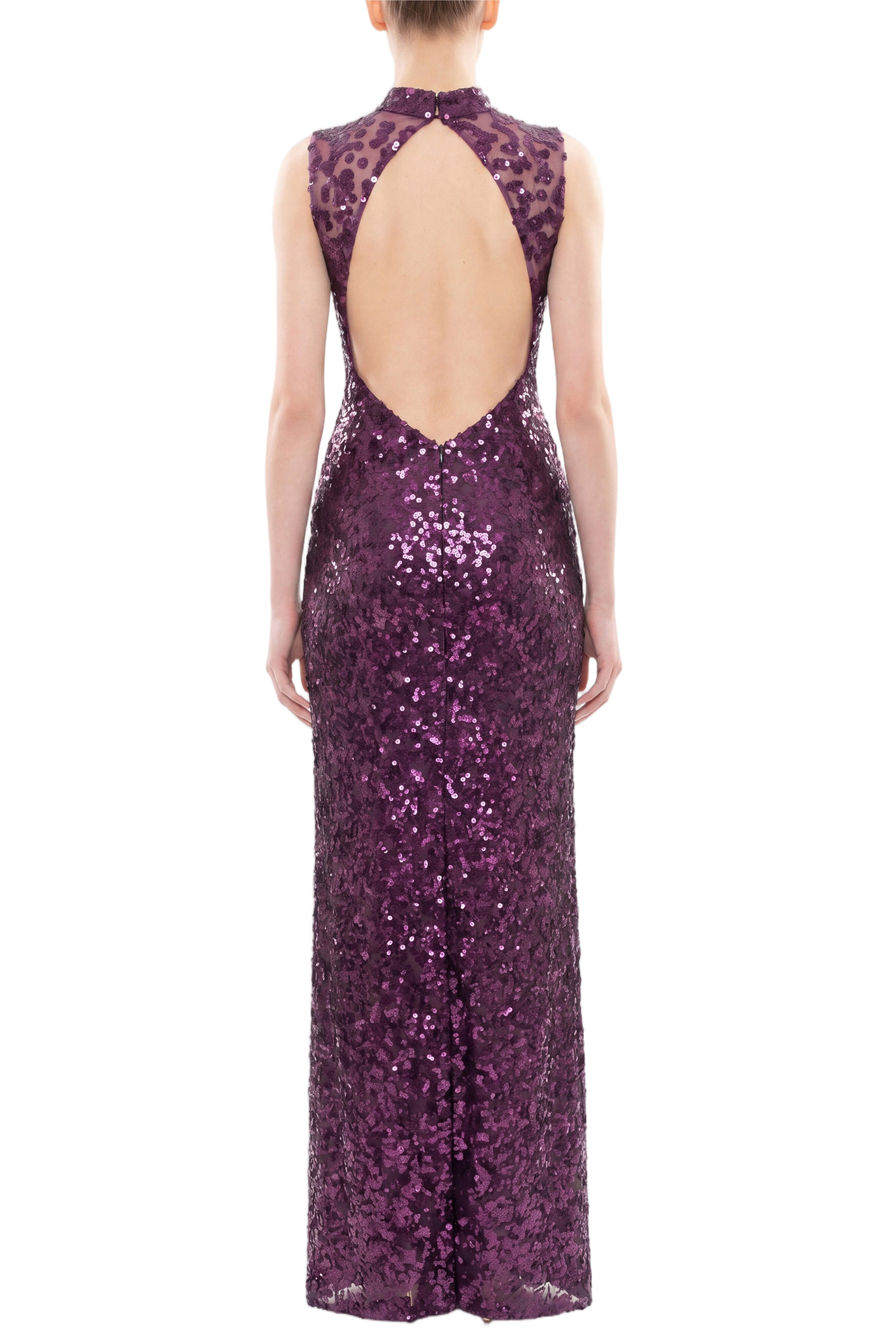 Sequin Embroidered Long Dress