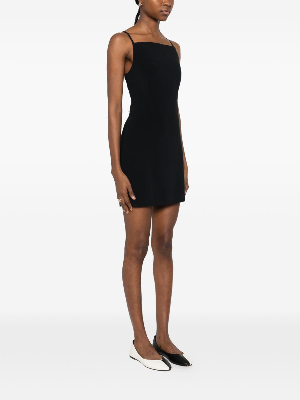 Silk-Nylon Blend Mini Dress