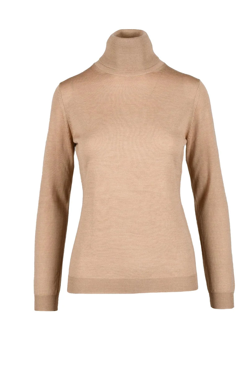 Turtleneck Pullover - Beige