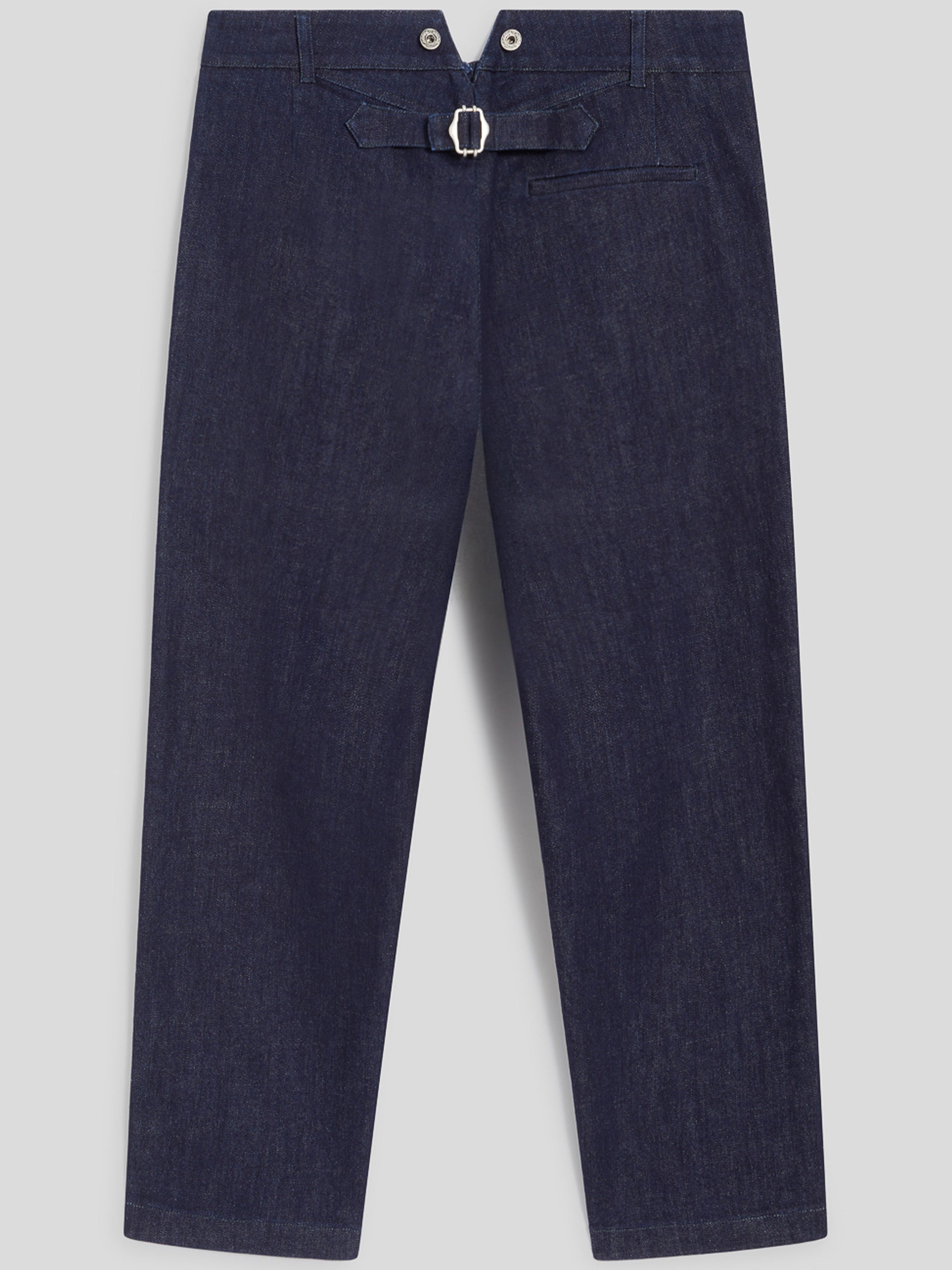 Blue Liam Straight Leg Tailored Pants