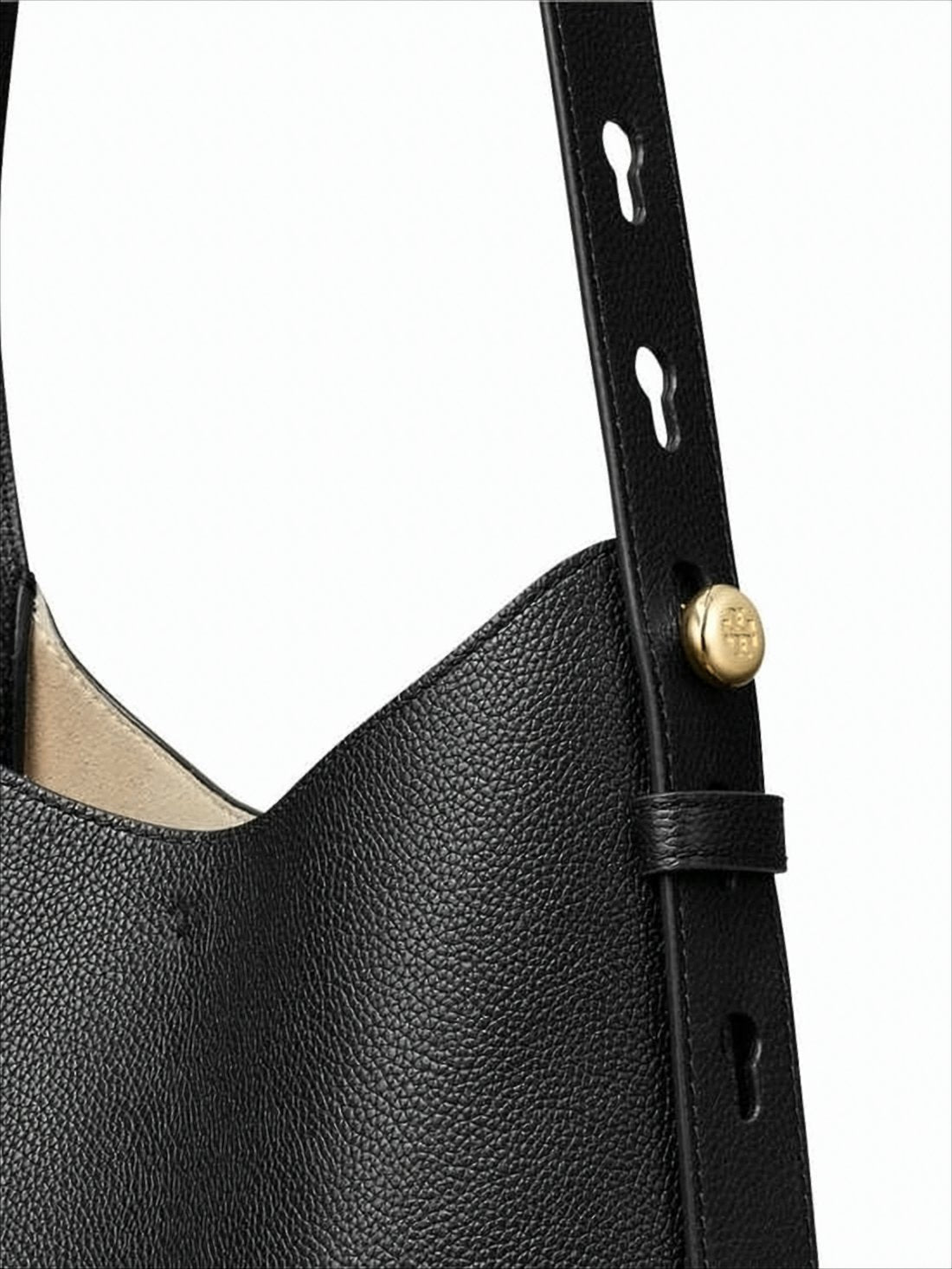 Textured Cow Leather Shoulder Bag