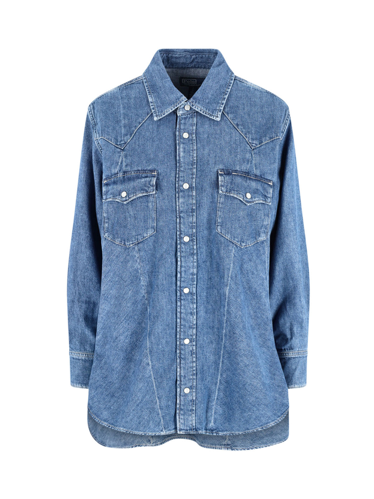 "Western" Denim Shirt – Blue