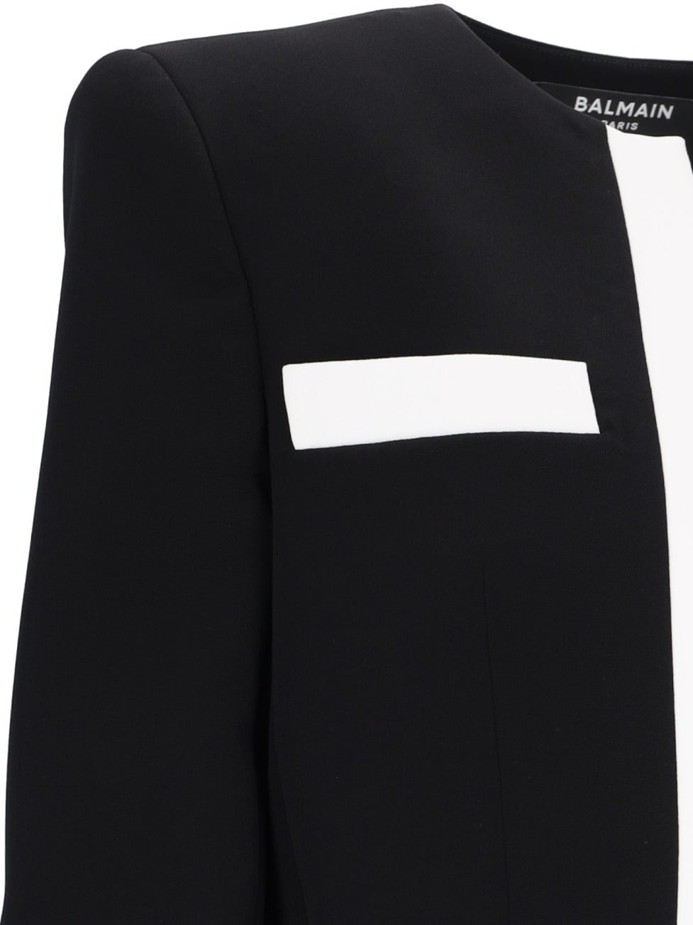 Cropped Spencer Knit Sweater – Black