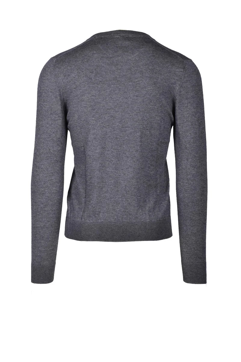 Men's Silk and Cashmere Sweater - Grey