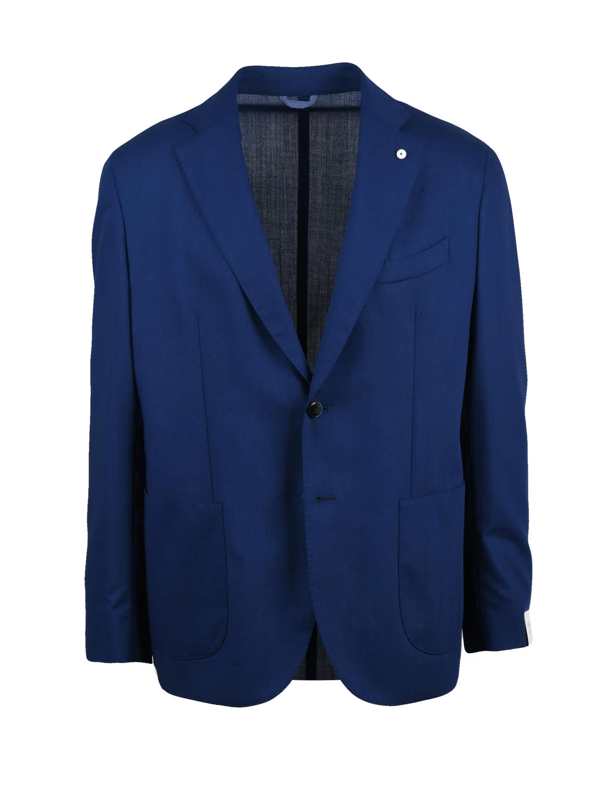 Royal Blue Virgin Wool Rounded Jacket
