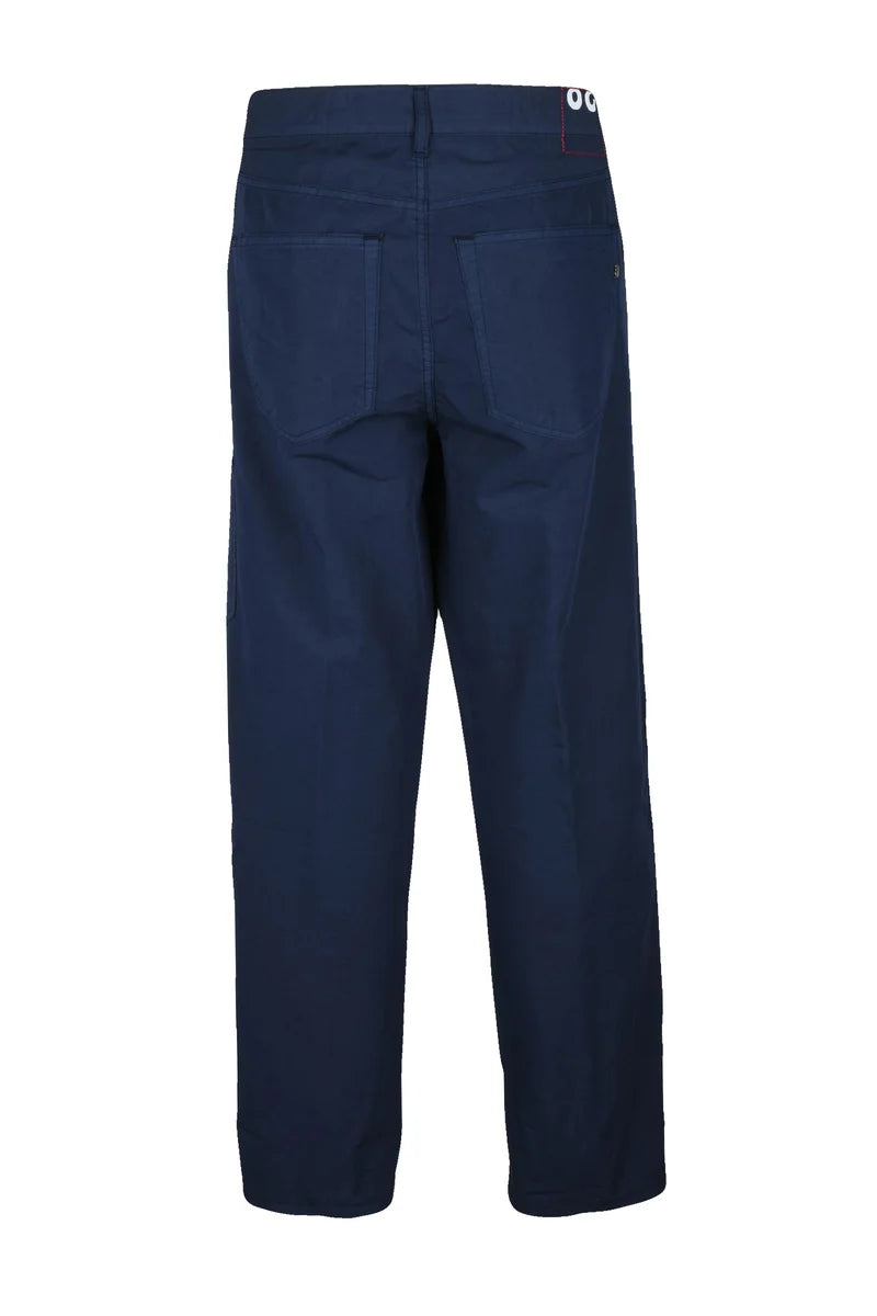 Paco Cotton Silk Trousers - Blue