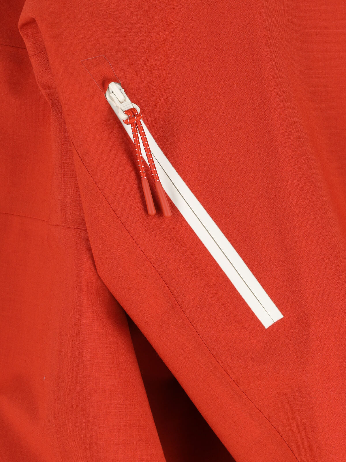 Orange Technical Taffeta Popover Logo Jacket