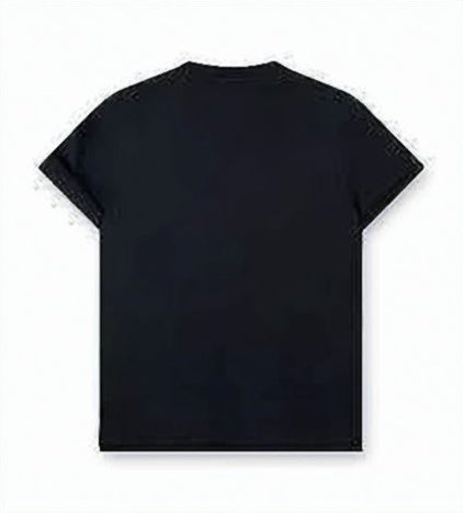 Relaxed-Fit Crew Neck T-Shirt with Triangular Patch Detail