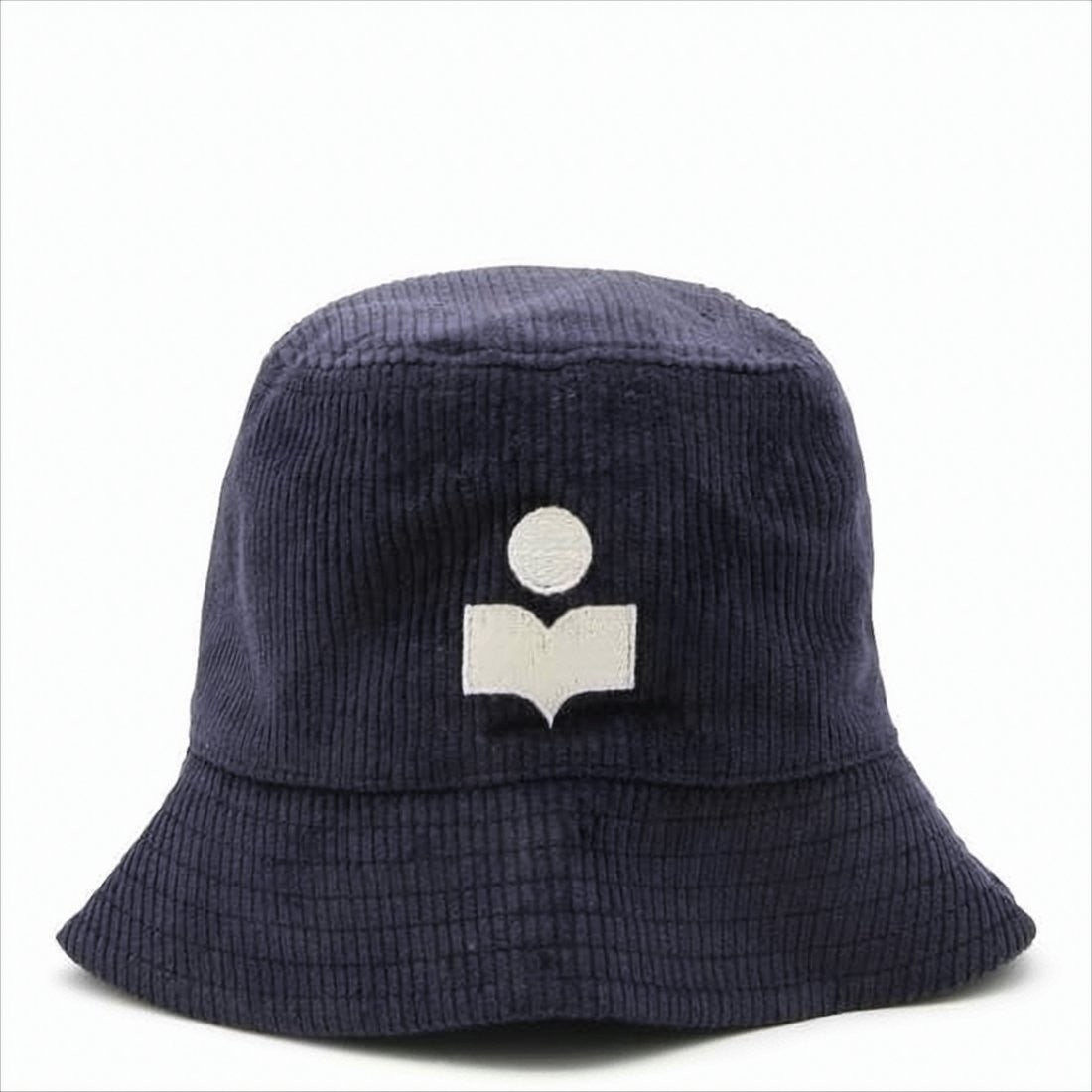 Kapelusz typu bucket z teksturowanego sztruksu z haftowanym logo