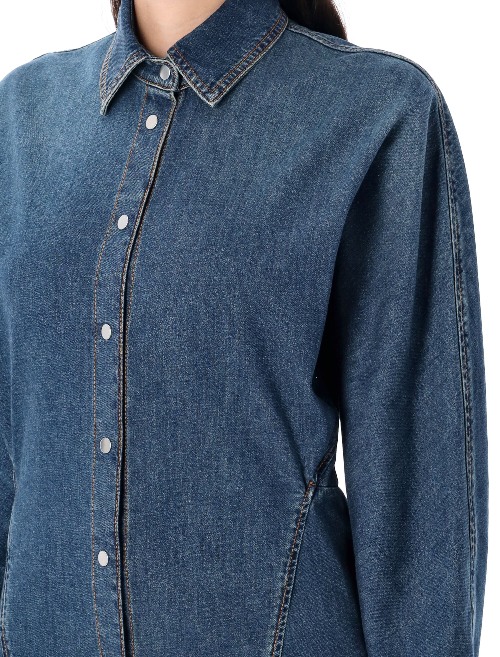 Round Denim Shirt