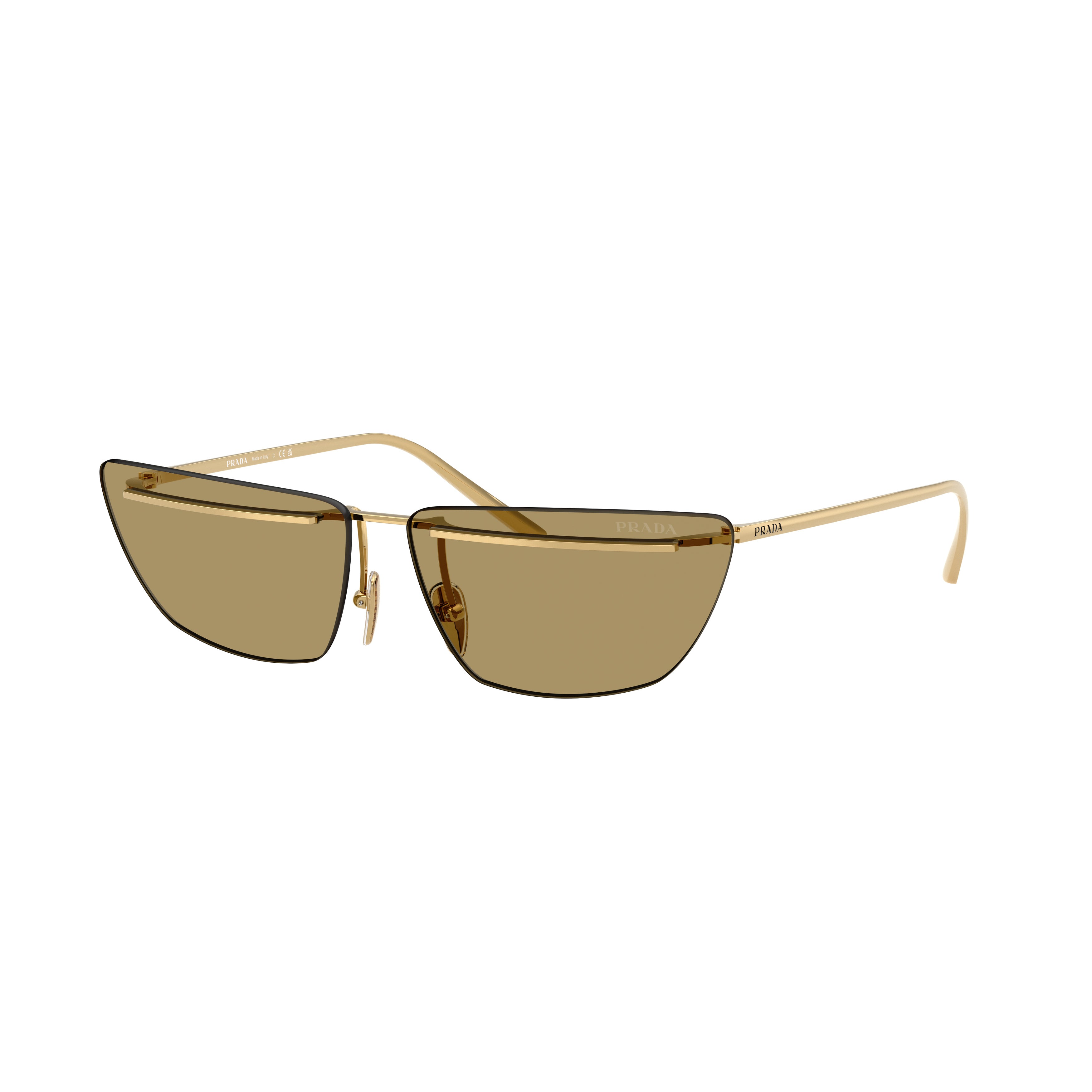 0pr C52s Angular Metal Frame Sunglasses