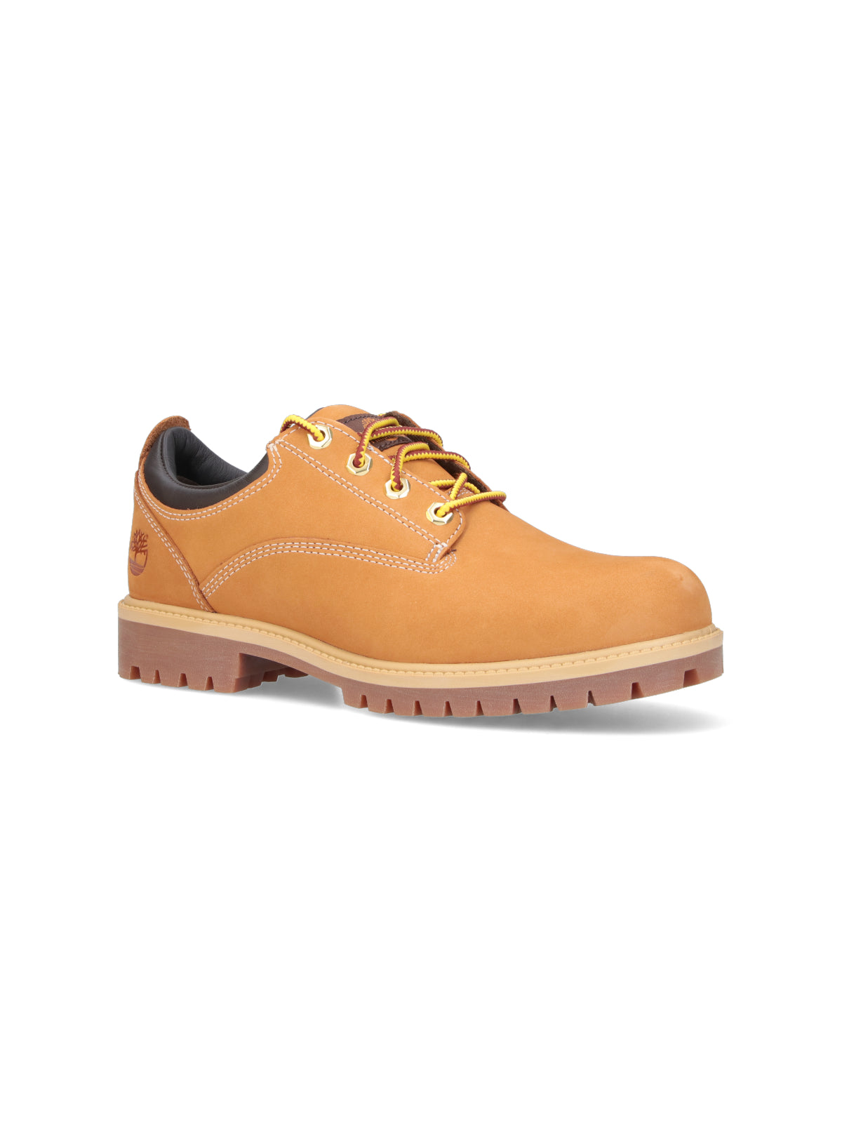 Brown Classic Leather Lug Sole Flats