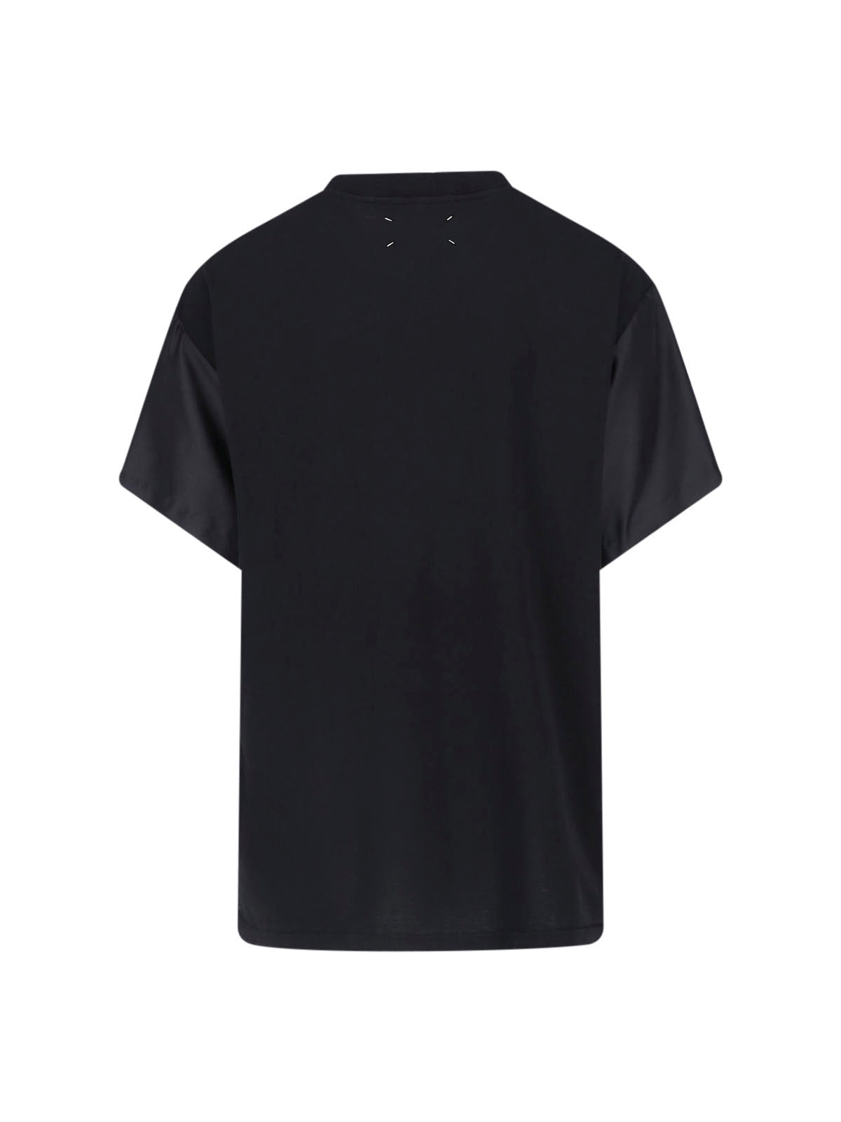 Black V-Neck Floral Print T-Shirt