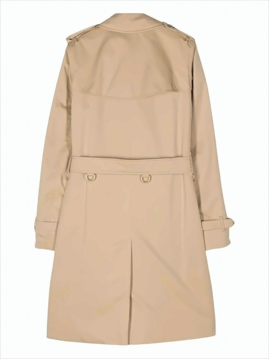 Double-Breasted Trench Coat with Structured Collar