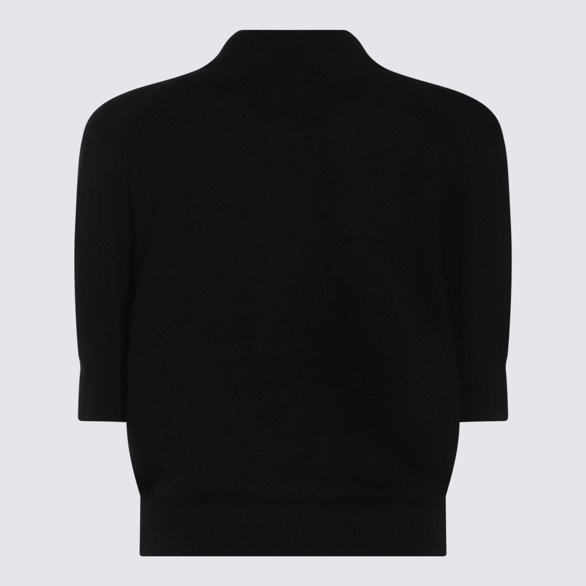 Black Cashmere Polo Shirt
