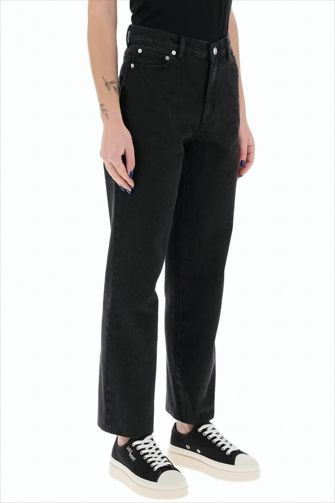 Straight-Leg Denim Pants