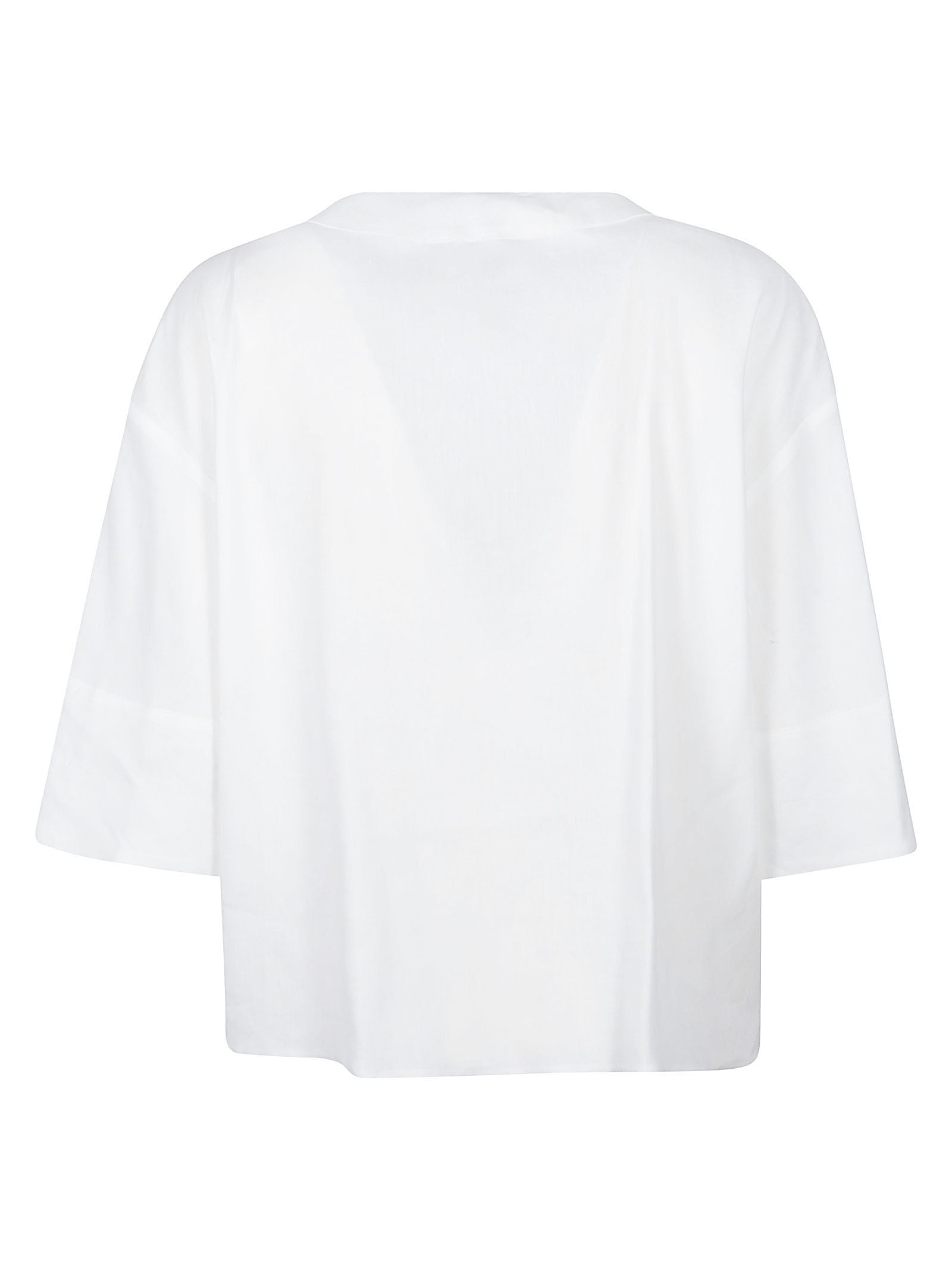 Minimalist White Short-Sleeved Top