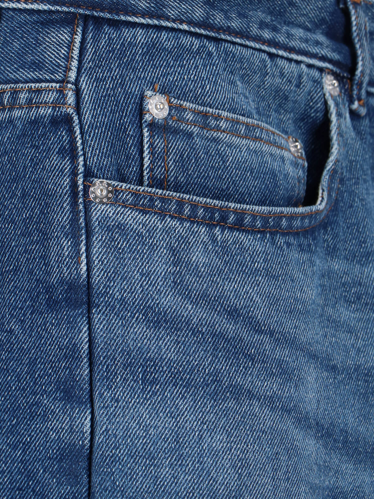 Straight Jeans In Light Blue Cotton Denim