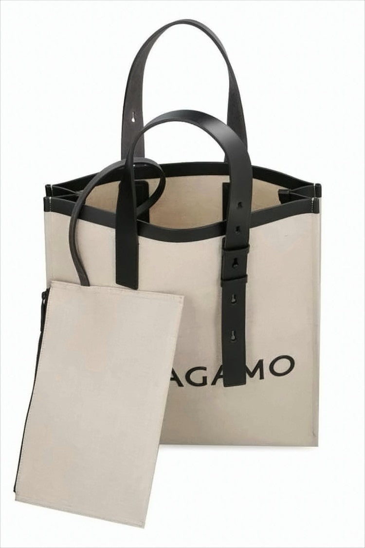 Structured Canvas Tote Bag