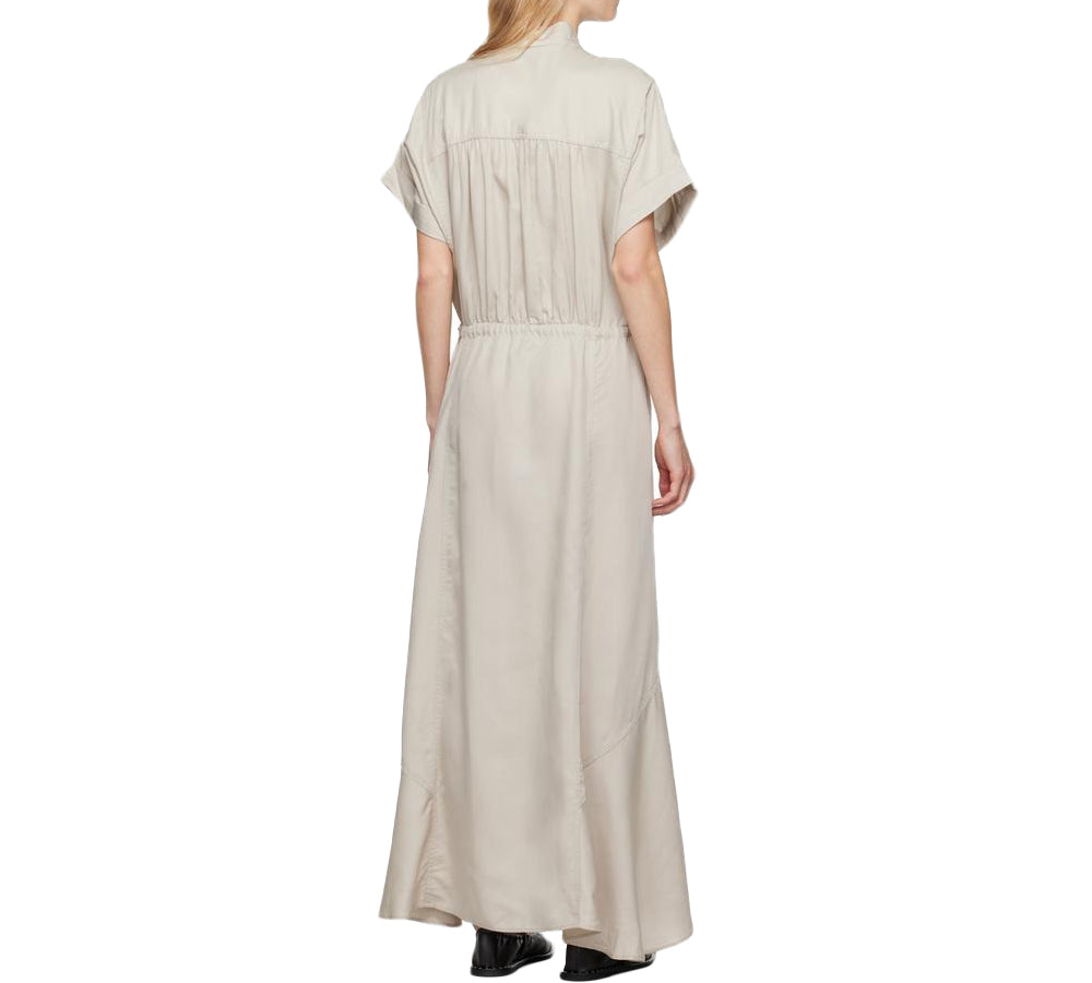 Maxi Dress with Gathered Waist