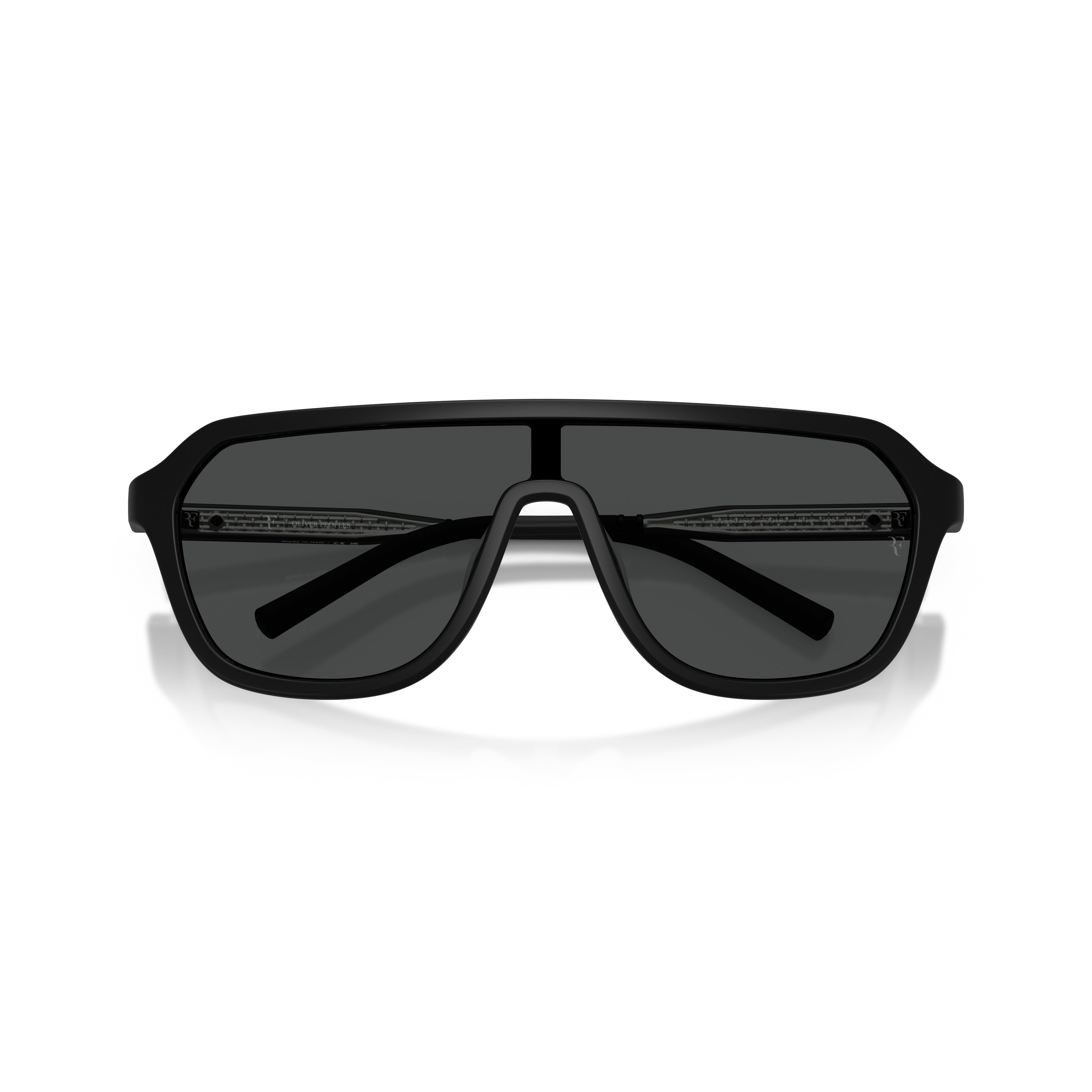 0ov5591su Angular Black Frame Sunglasses with Rectangular Lenses