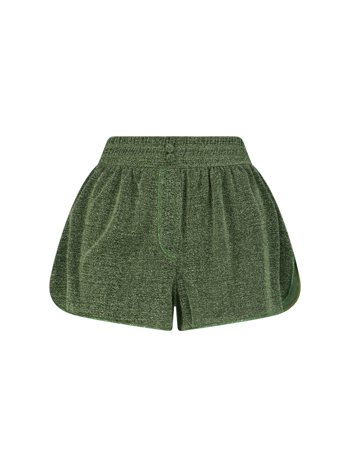 Green Lumière Semi-Transparent Metallic Shorts