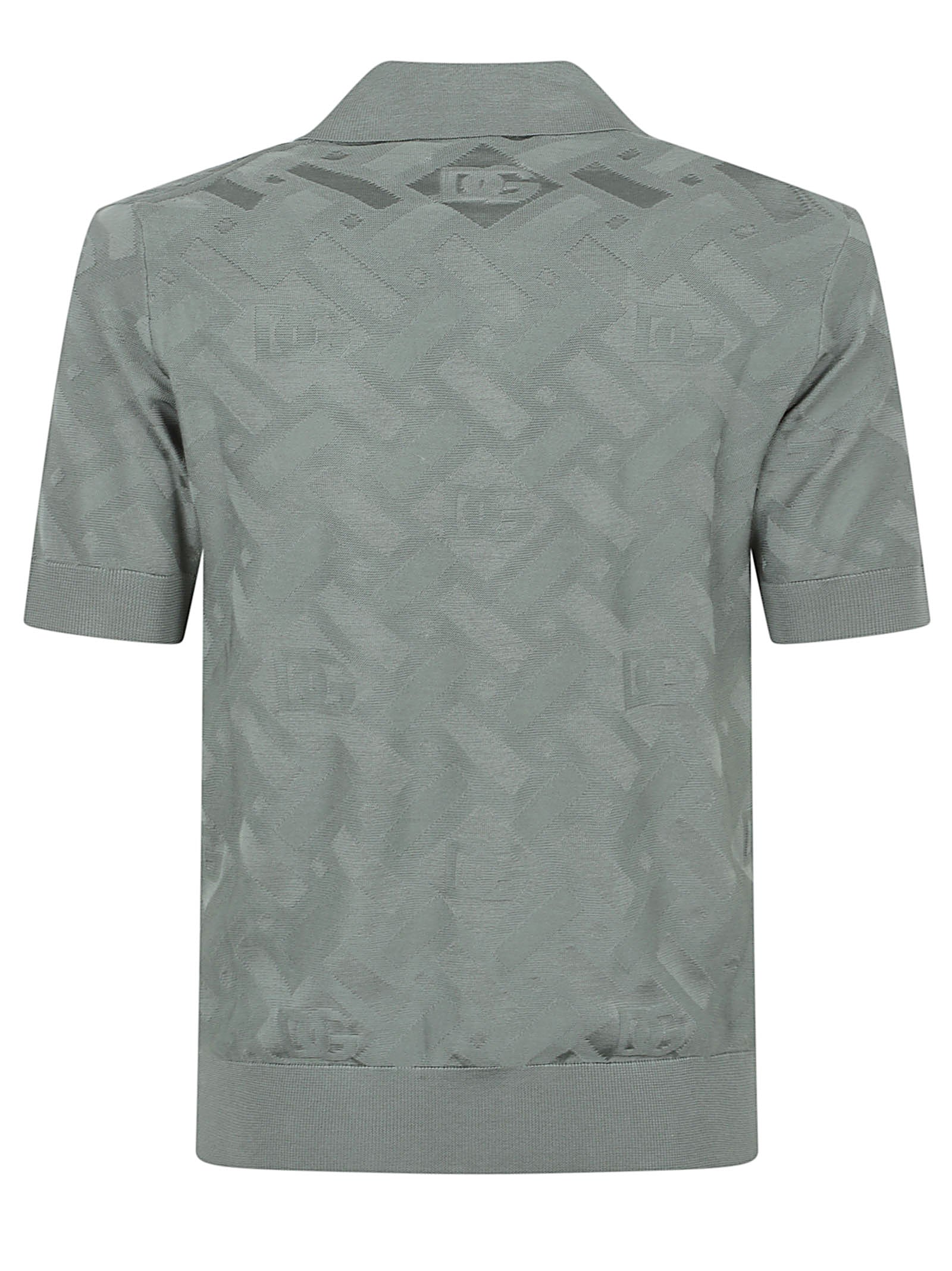 Silk Micropoint Grey Polo Shirt