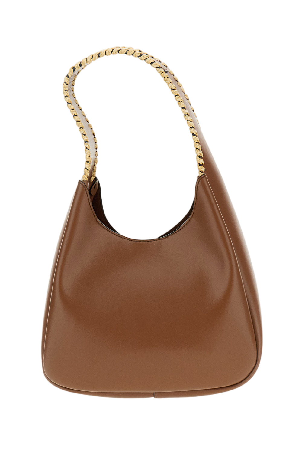 Brown Hobo Small Log Raffia Bag