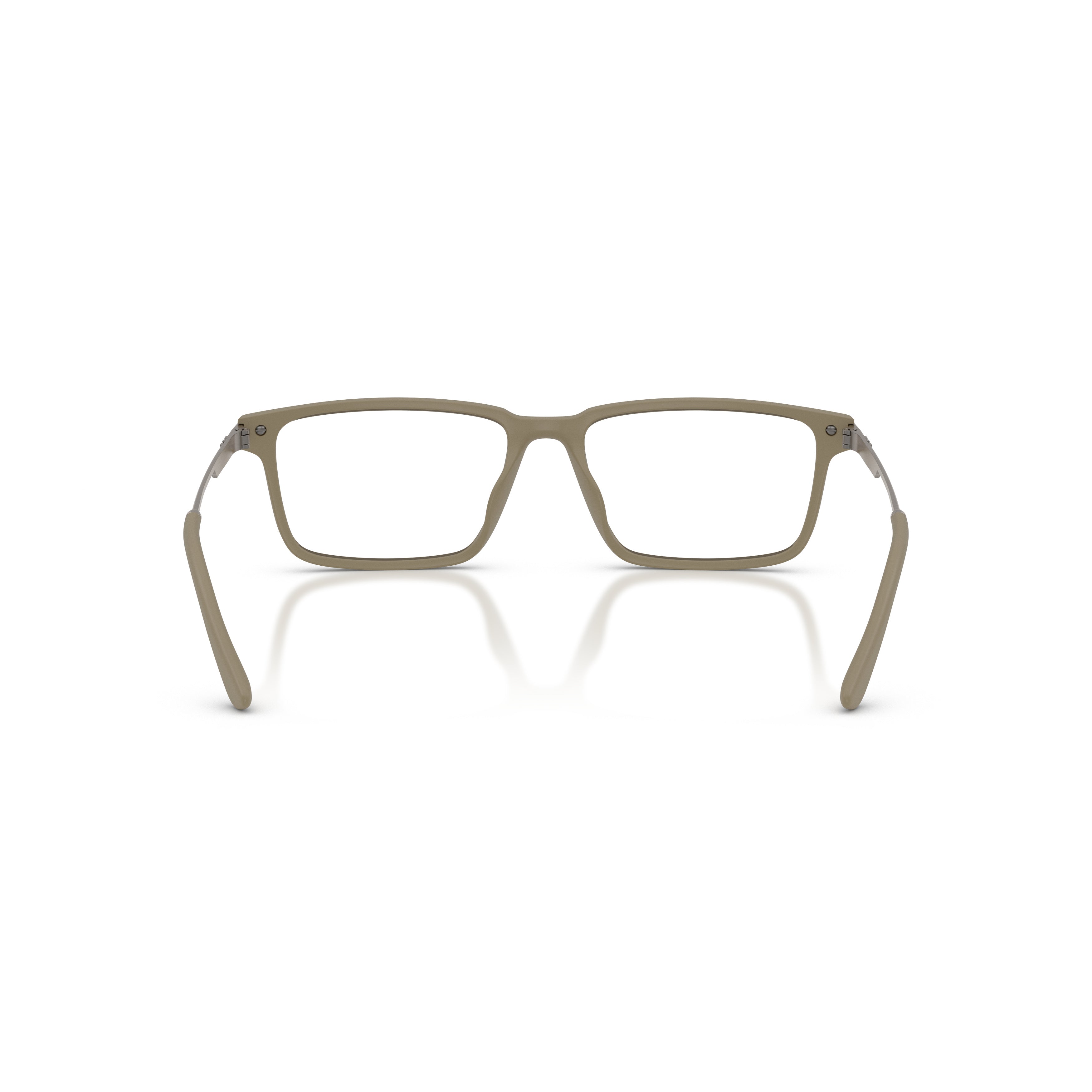 0ea3268u Rectangular Frame Eyeglasses with Metallic Accents