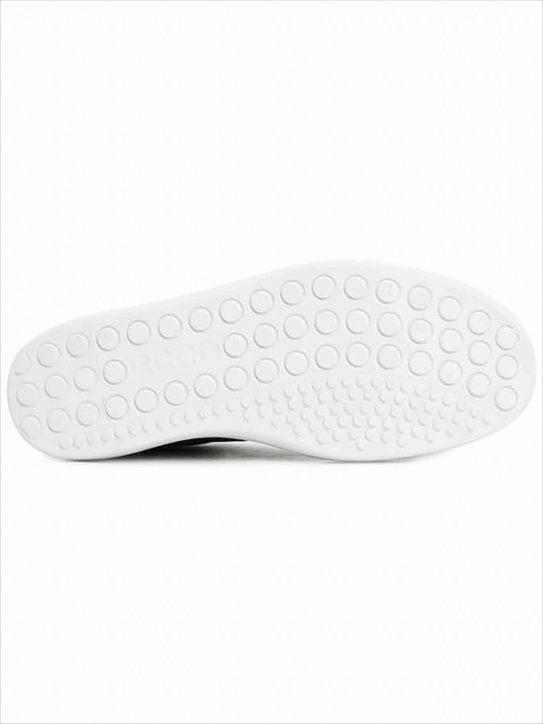Teksturowane skórzane sneakersy o niskim profilu