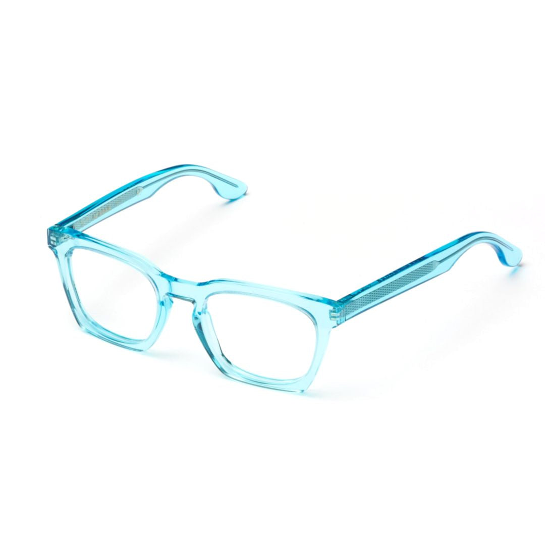 Kareta Translucent Light Blue Square Frame Sunglasses