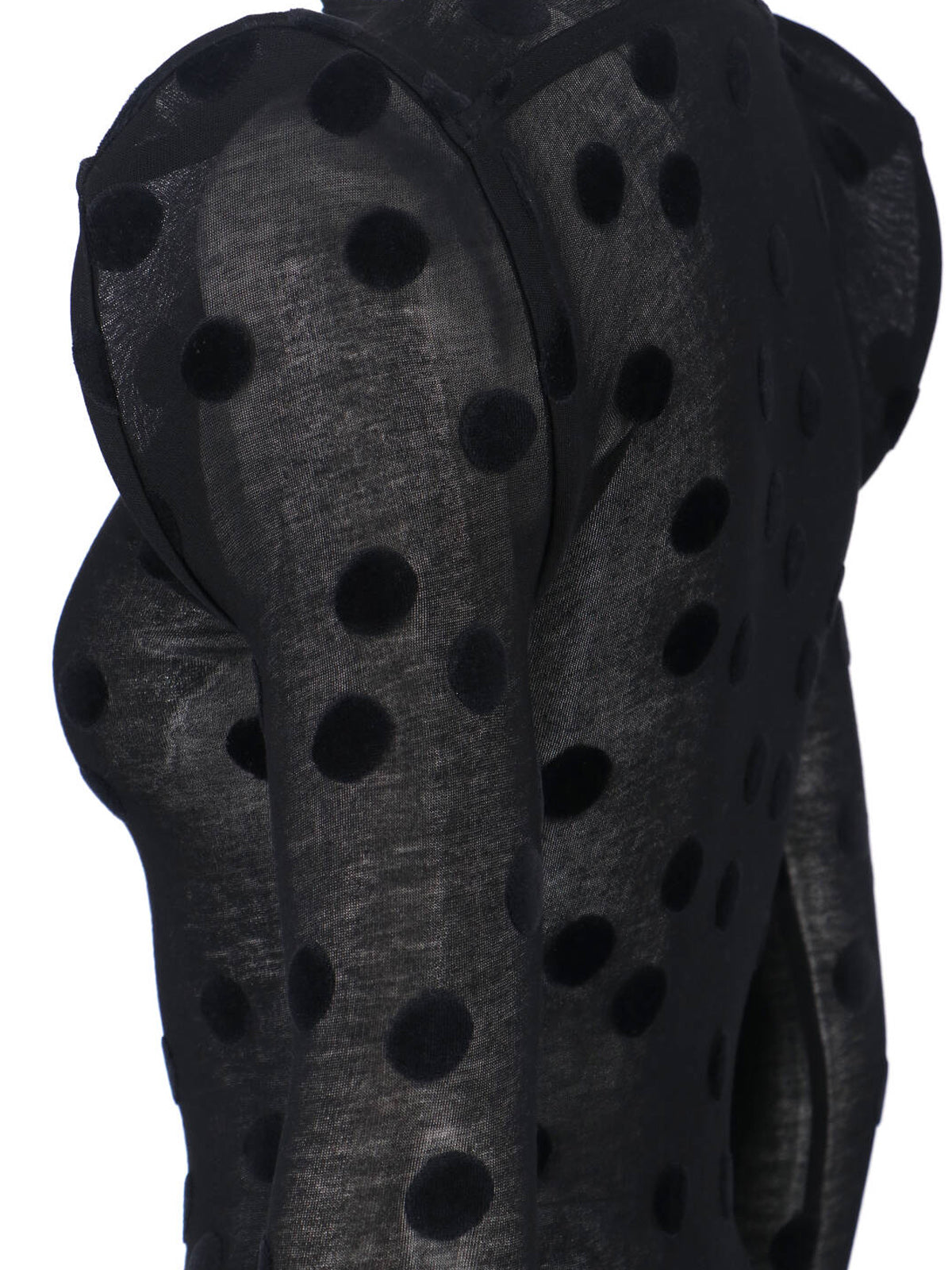 Black Polka Dot Cotton Top