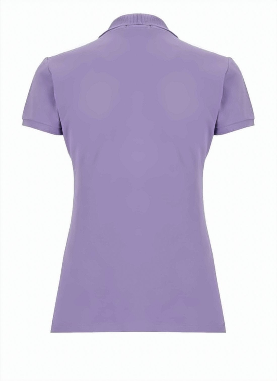 Textured Knit Purple Polo Shirt with Classic Collar