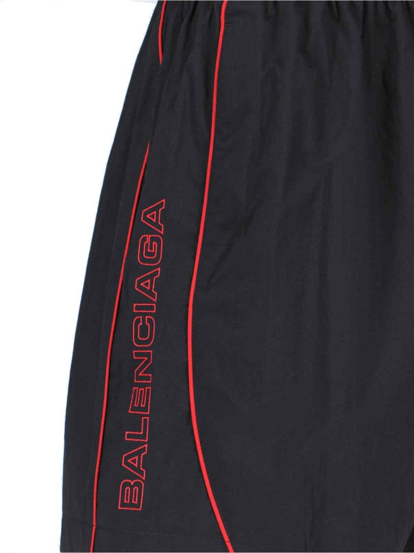 Logo Sports Shorts – Black