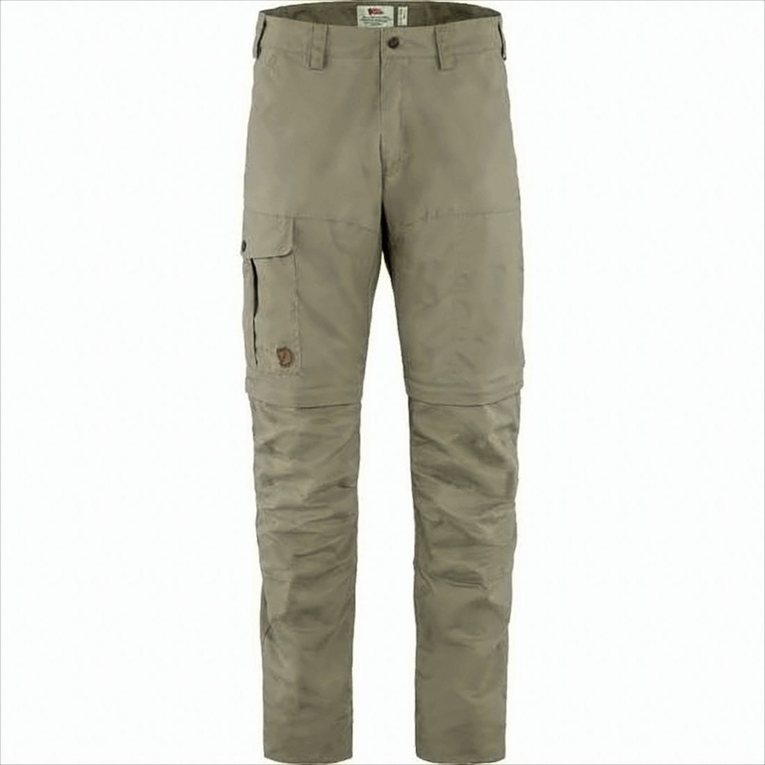 Structured Straight Pants With Cargo Pockets And Reinforced Knees