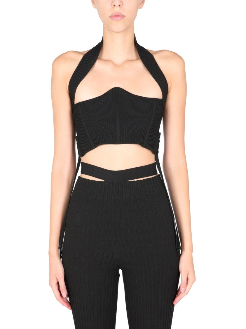 Structured Ribbed Bustier