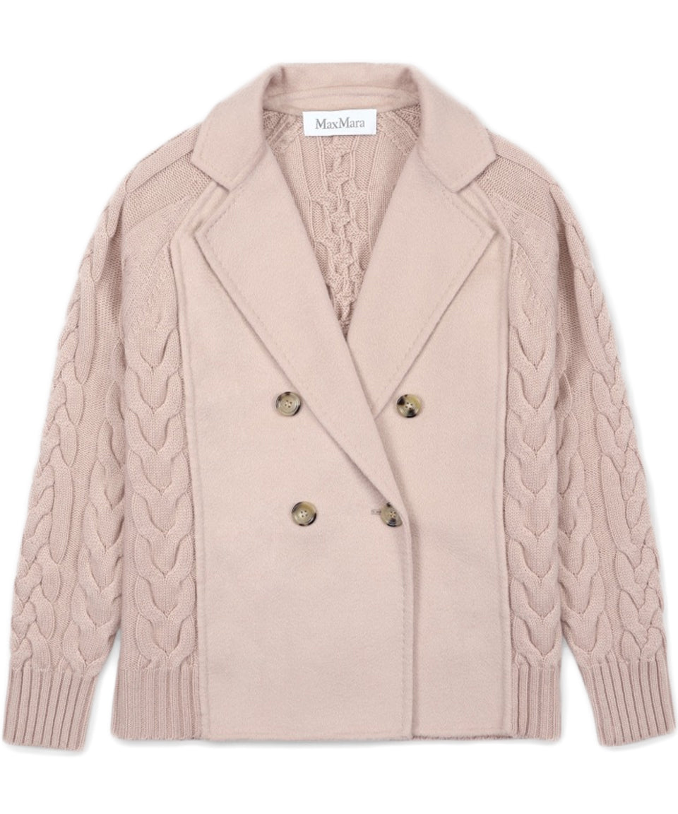 Double-Breasted Wool and Cashmere Blend Jacket