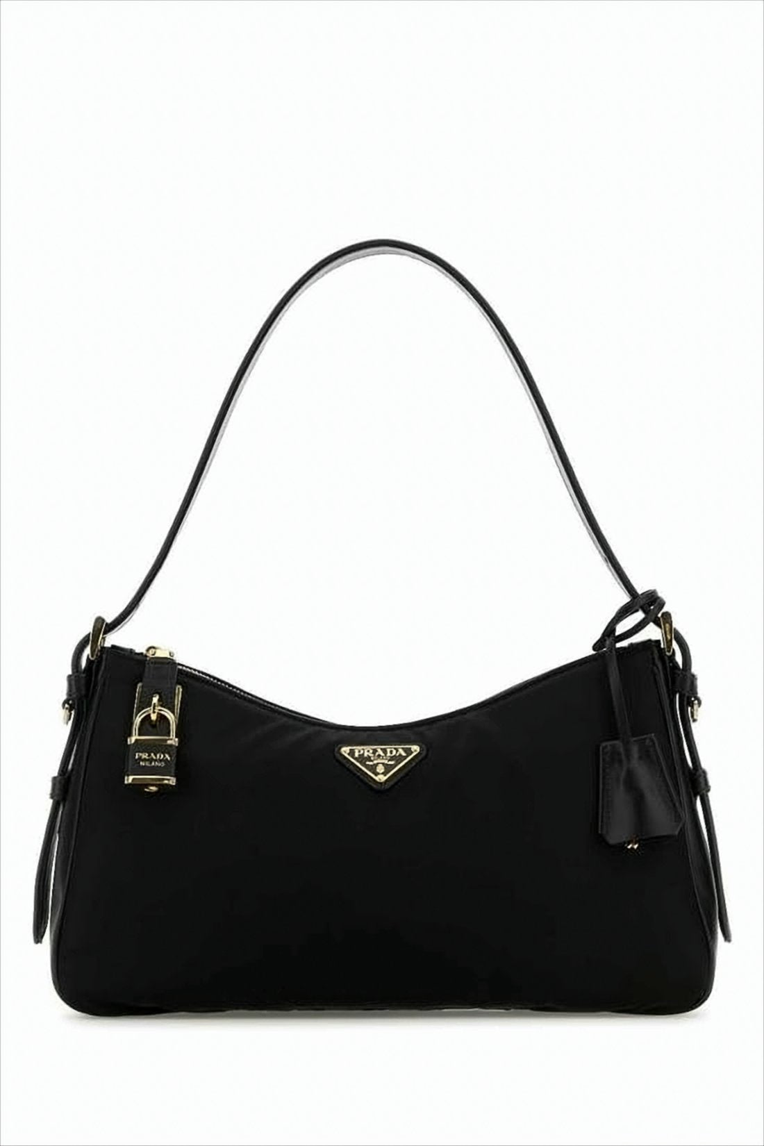 Streamlined Black Shoulder Bag