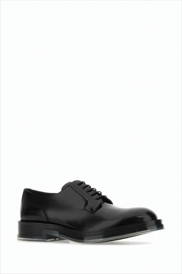 Polished Calf Leather Lace-Up Shoes