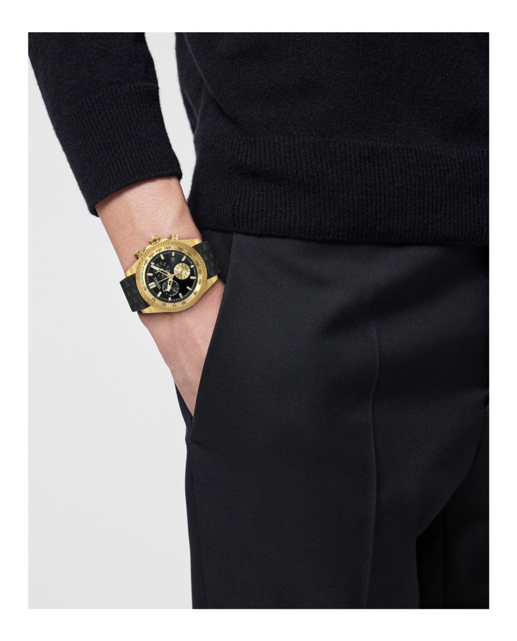 Chrono X Leather Watch