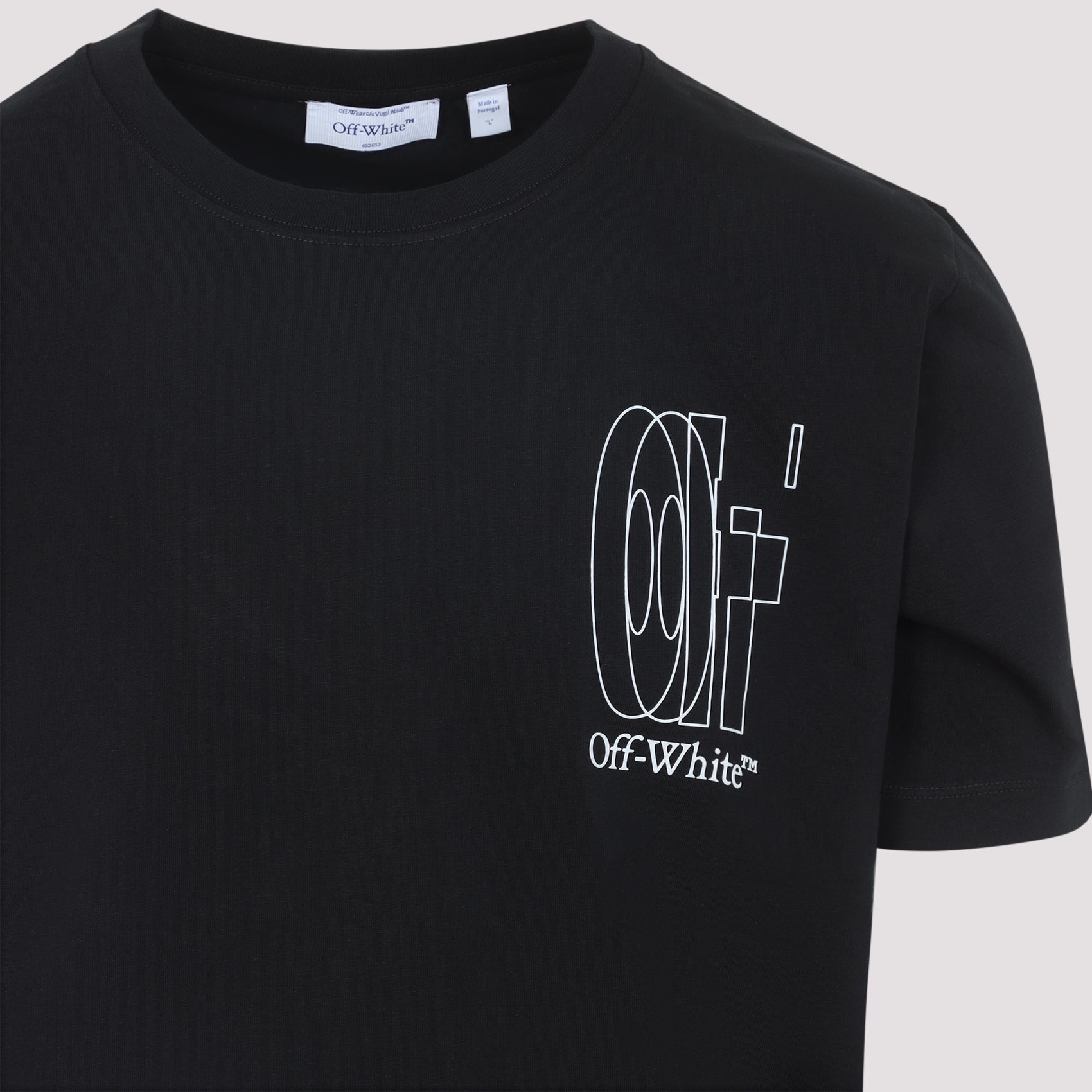 Black Short-Sleeve T-Shirt With Graphic Elements